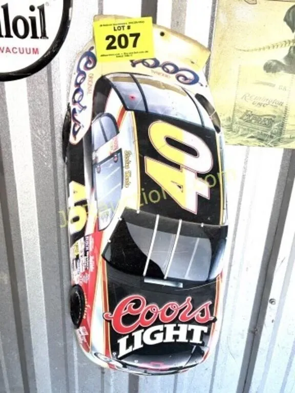 COORS LITE NASCAR METAL SIGN