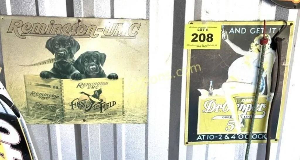 REMINGTON AND DR PEPPER SIGNS