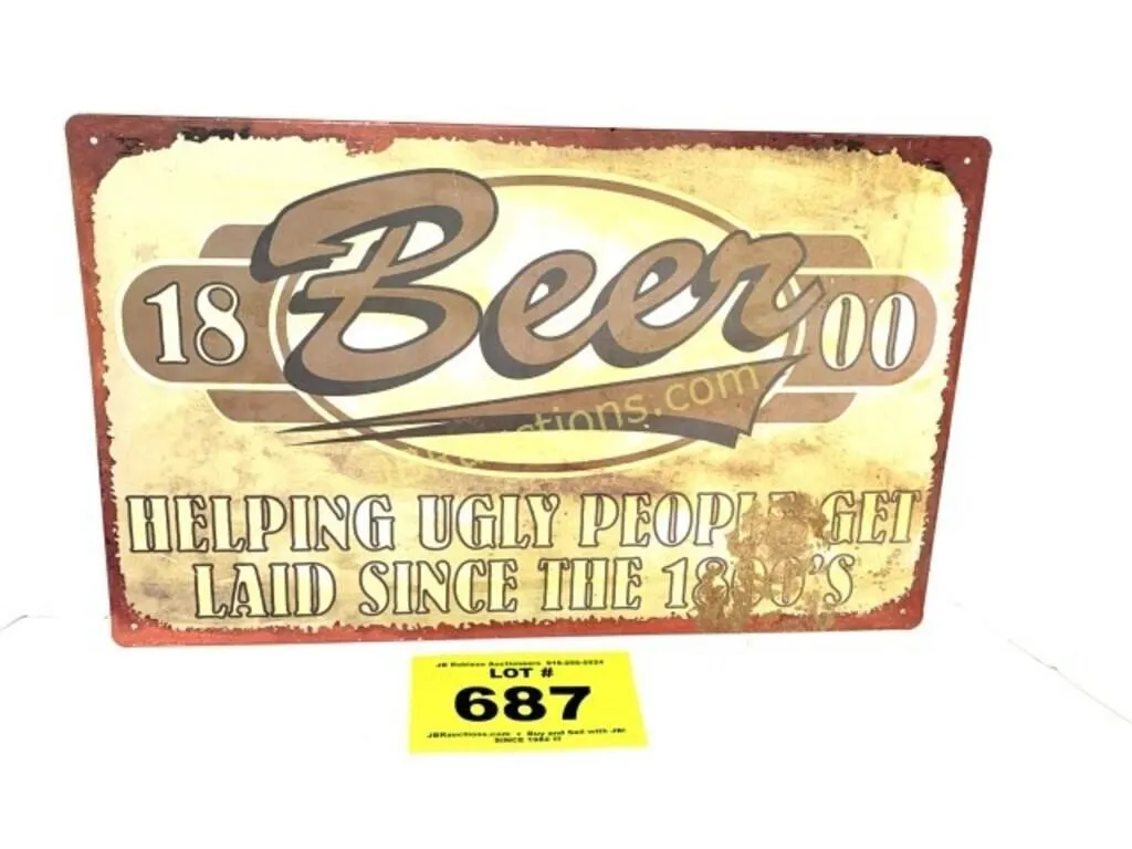 METAL BEER SIGN