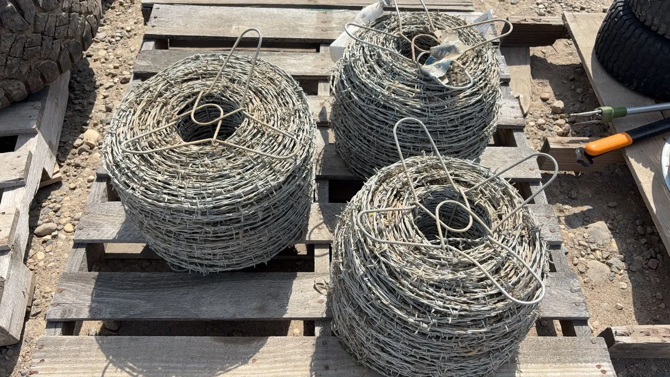 3 - Rolls Of Barbed Wire
