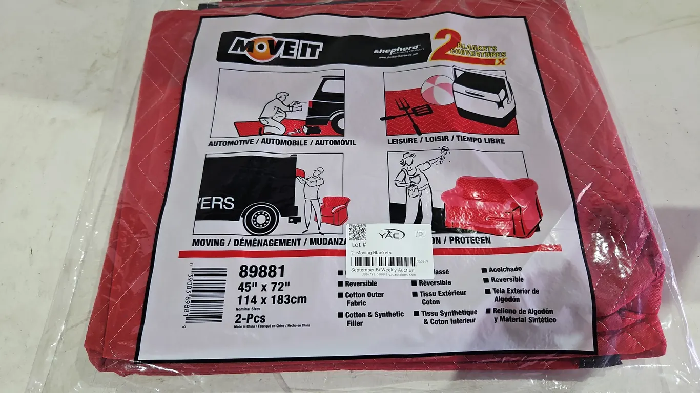 2- Moving Blankets