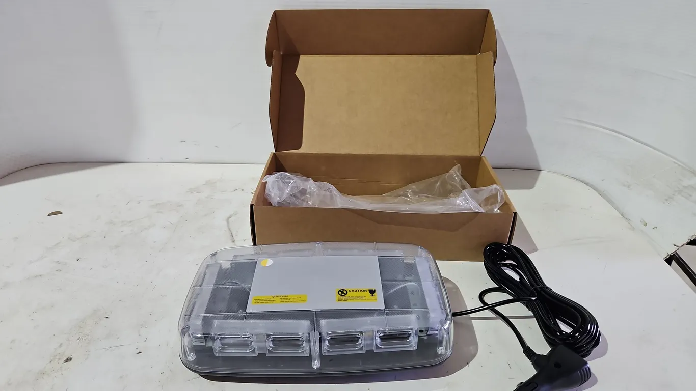 LED Strobe Light Amber/White - 16 Modes