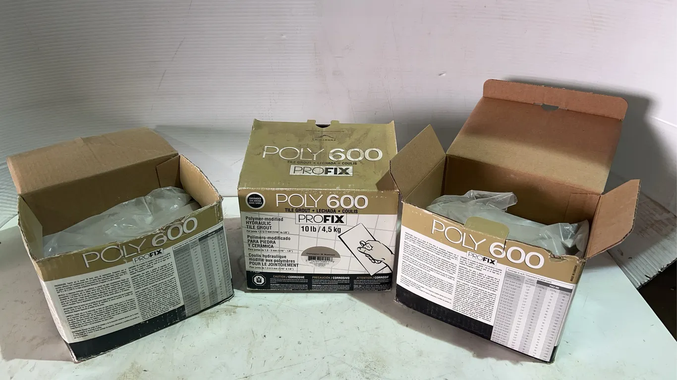 3 - Profix Poly 600 Mushroom Grout 4.5LB