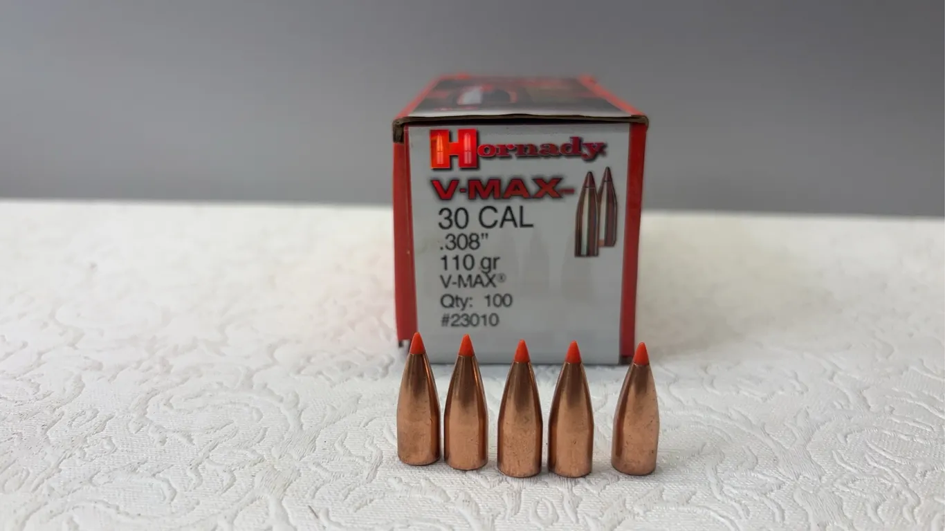 APPROX. 60. V-MAX 30CAL 110GR. BULLETS