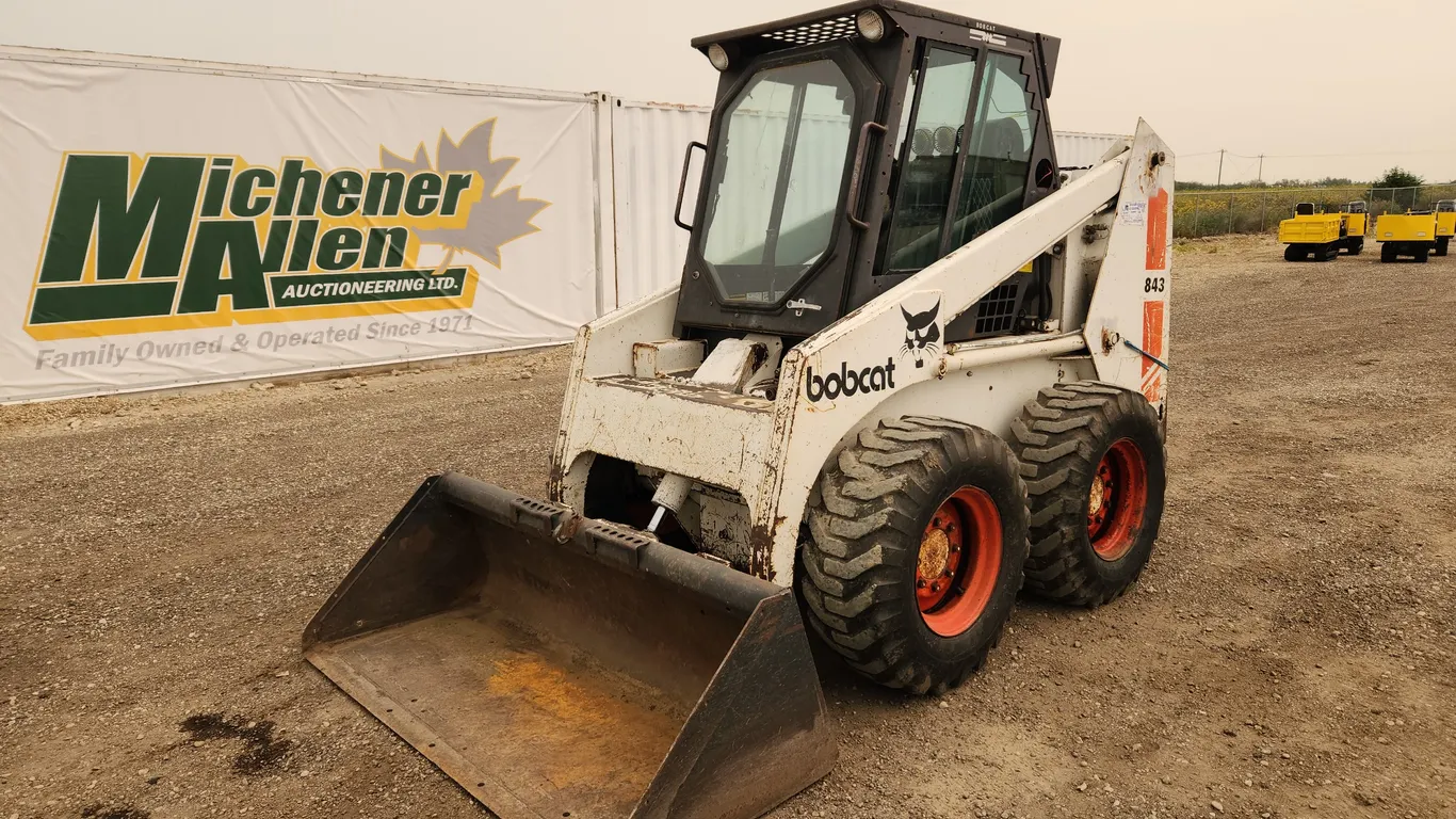 . Bobcat 843 Rubber Tired Skid Steer