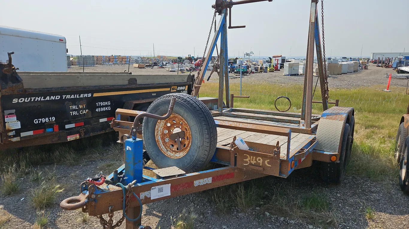 2006 Double A Trailers T/A Pintle Hitch Equipment Trailer