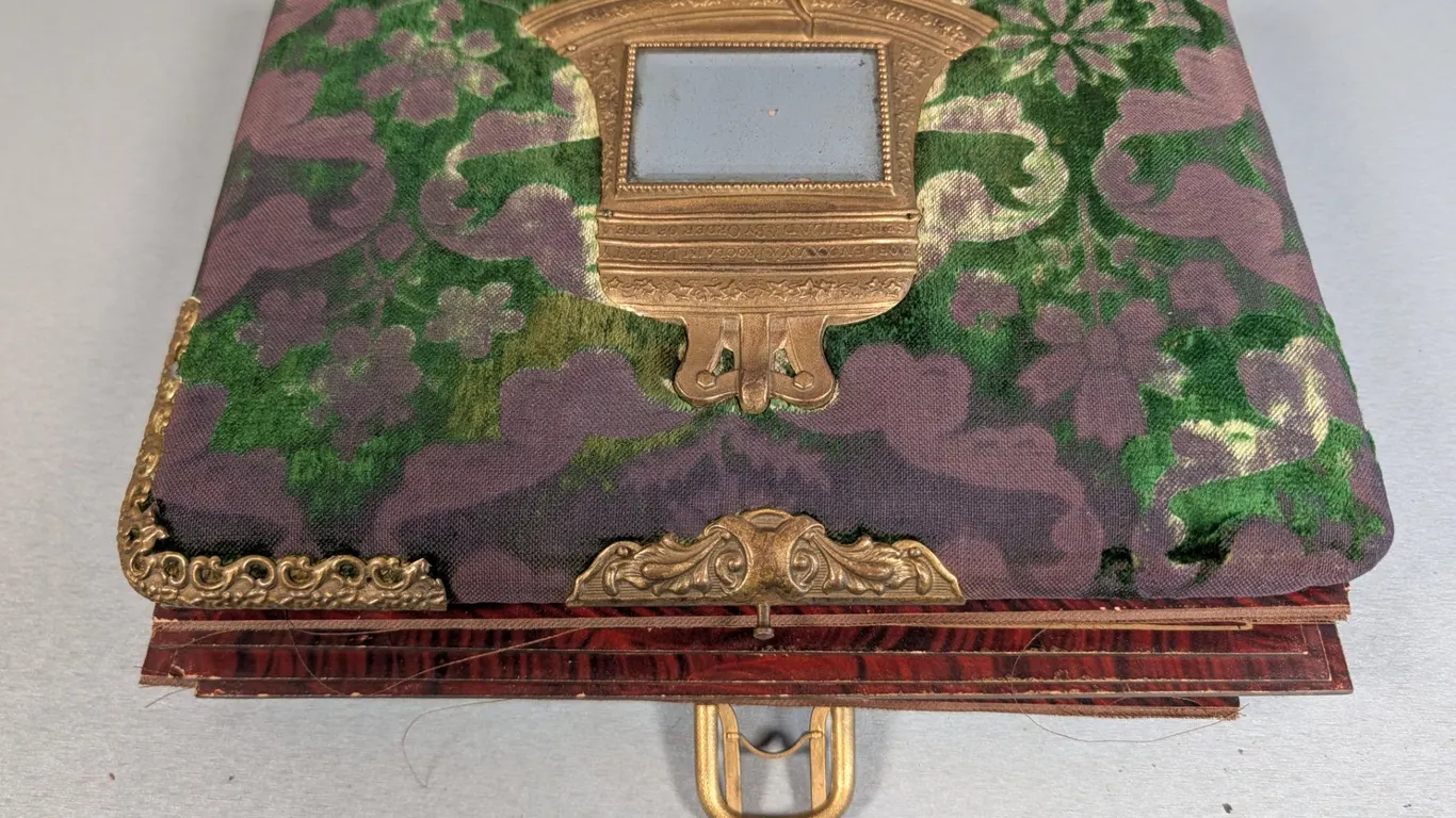 Antique Victorian Photo Album with Cabinet Cards