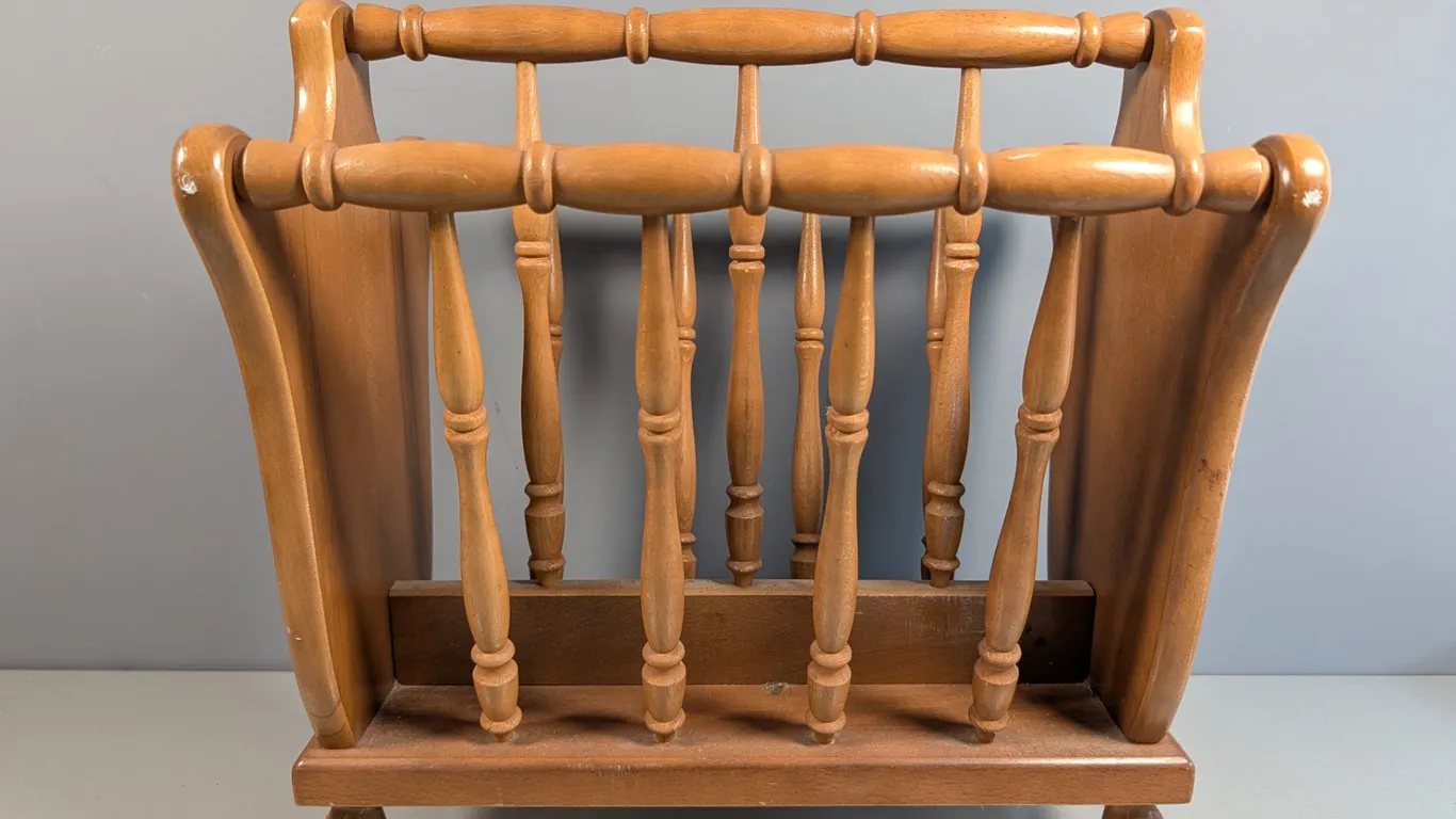 Authentic Furniture Products Wood Magazine Rack