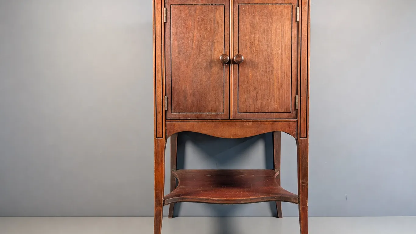 Vintage Wood Record cabinet