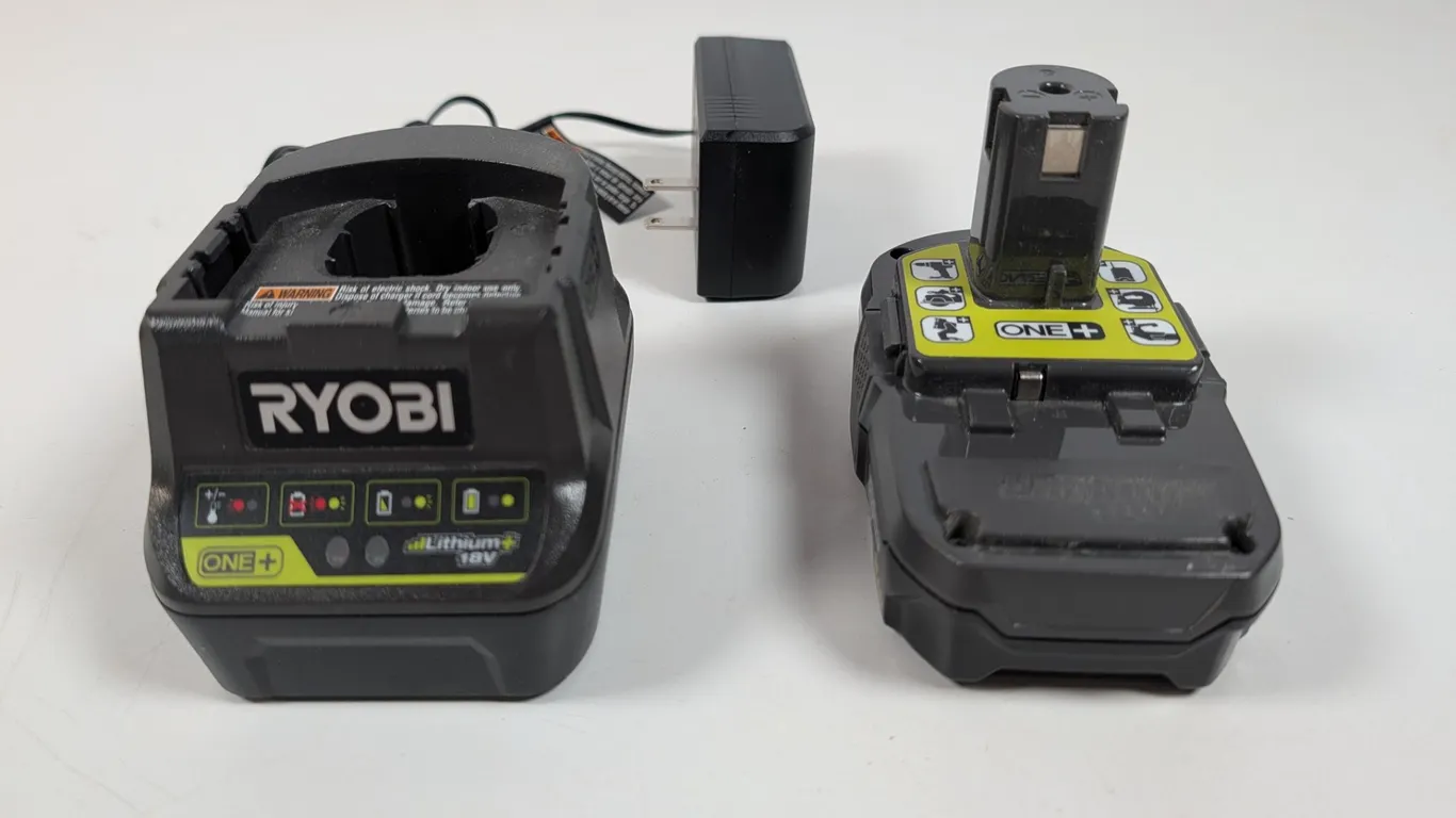 Ryobi ONE+ 18V Lithium-Ion Battery and Charger Set