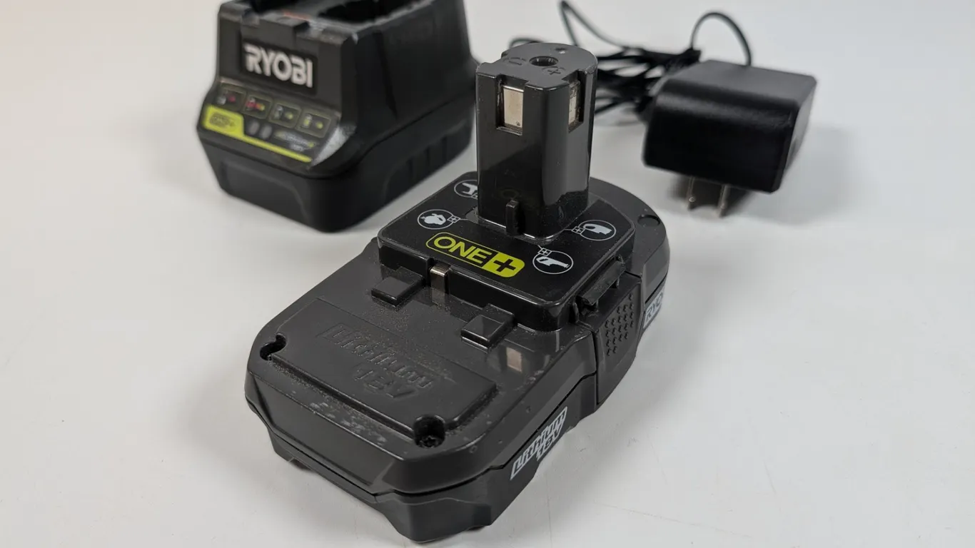 Ryobi ONE+ P102 18V Lithium-Ion Battery and P118B Charger Set