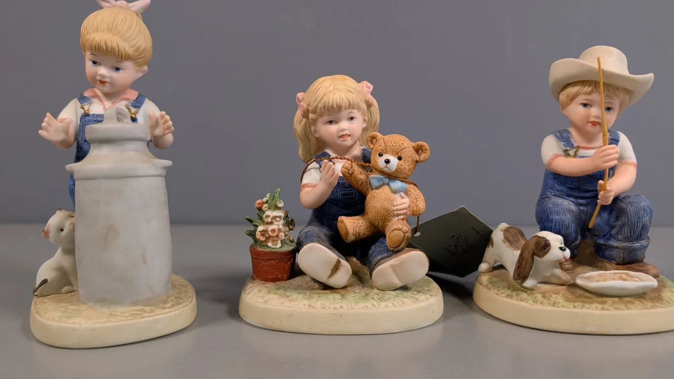 Homco Denim Days Figurine Collection