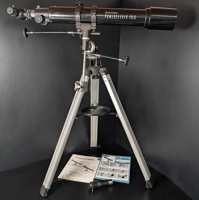 Celestron PowerSeeker 70EQ Refractor Telescope with Equatorial Mount