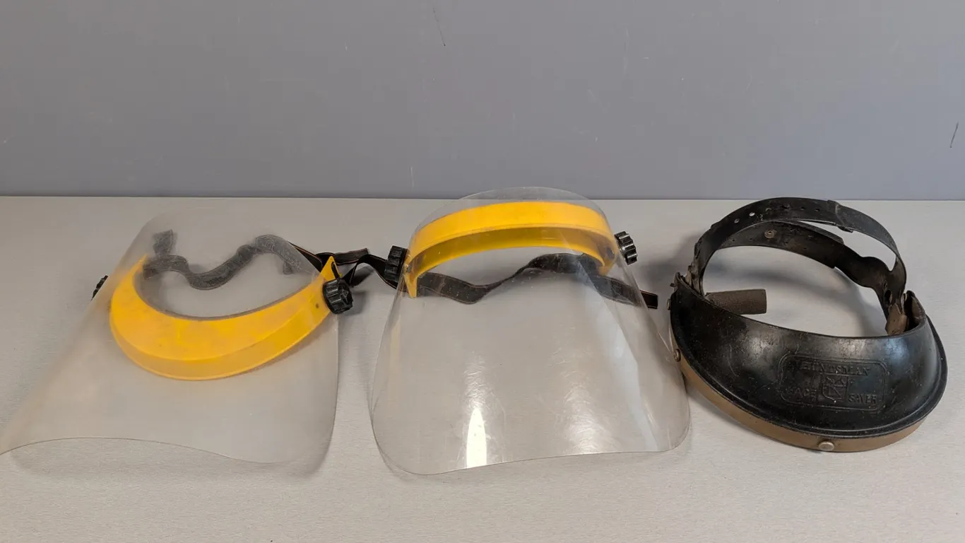 Lot of Three Face Shields, including Huntsman Face Saver