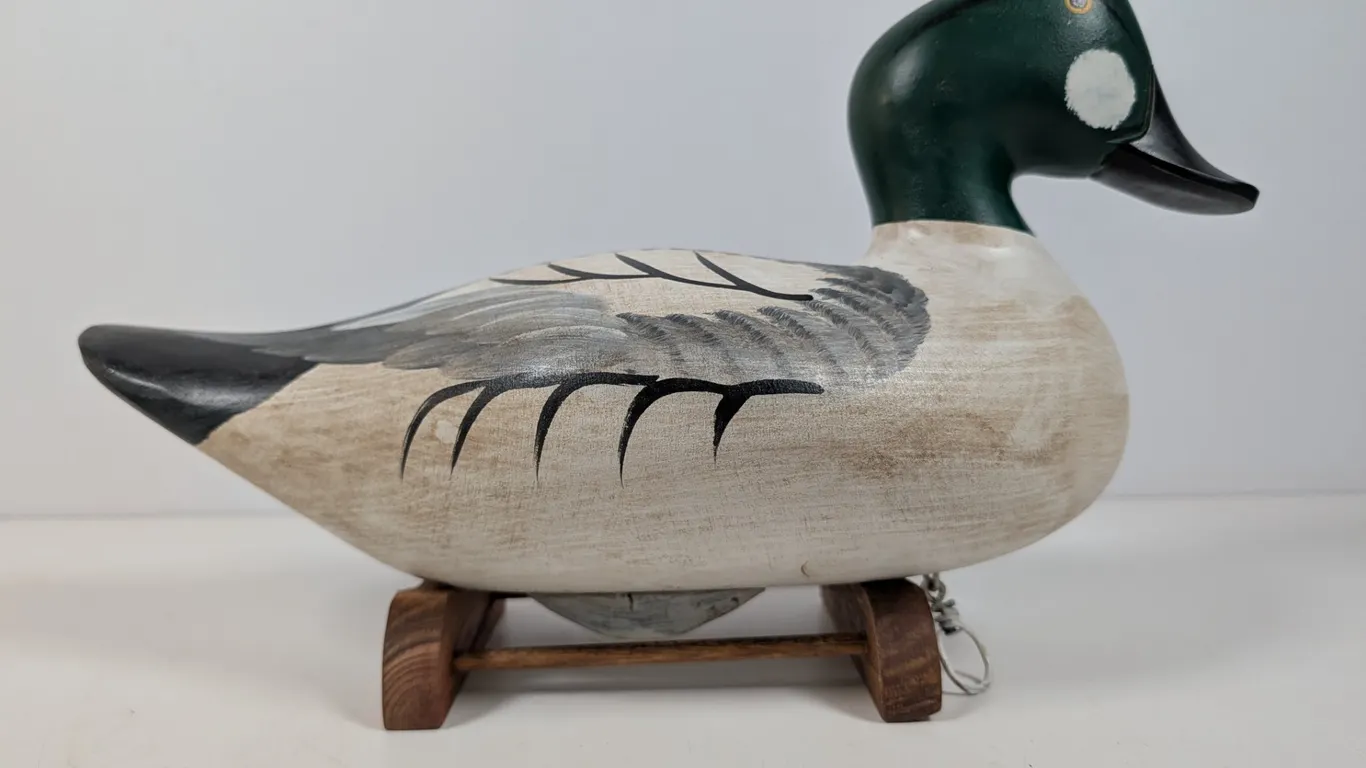 Hand-Carved & Painted Goldeneye Duck Decoy by Capt. Jerry Jeske