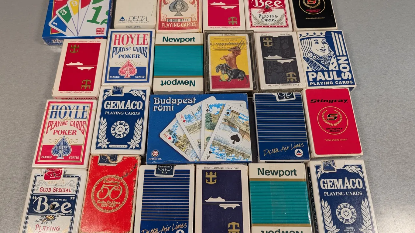 Large Collection of Assorted Playing Cards and Phase 10 Game