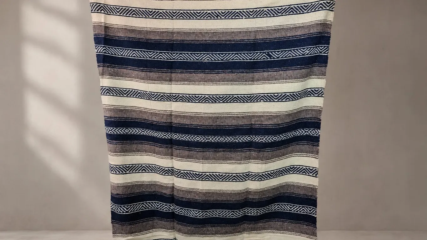 Mexican Style Striped Blanket