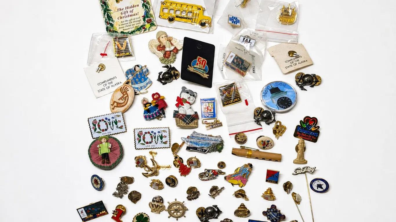 Large Assortment of Vintage and Collectible Pins & Brooches