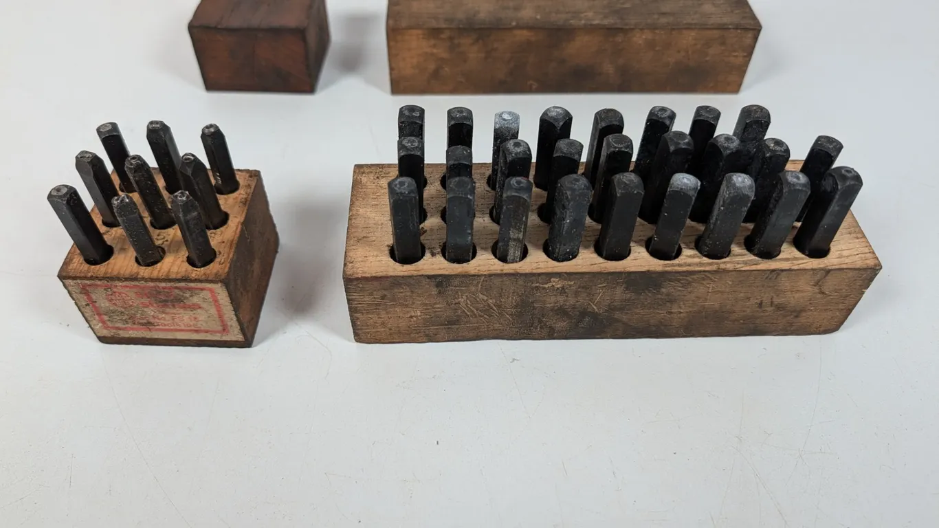 Vintage Mac Tools Steel Stamp Set