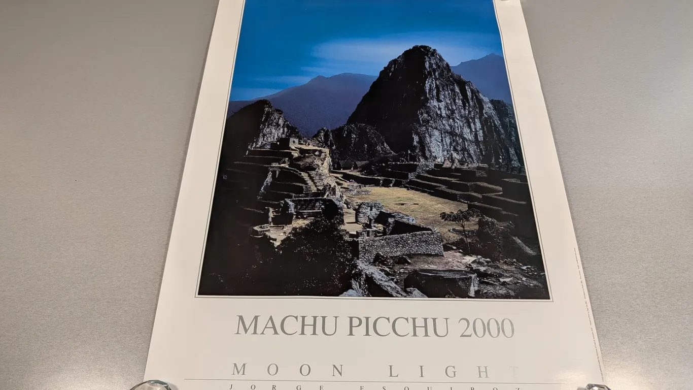 Machu Picchu 2000 Moonlight Poster by Jorge Esquiroz