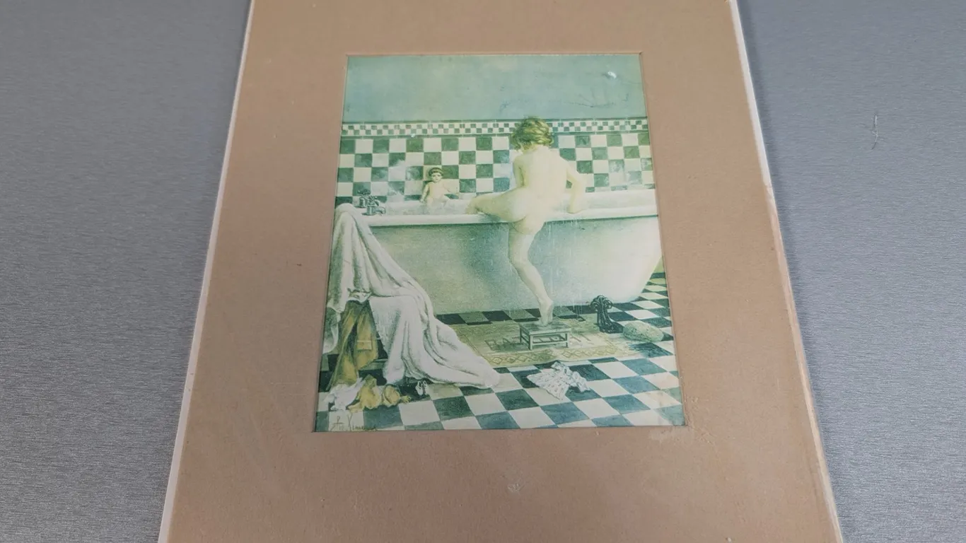 Vintage Pears Soap Advertisement Print "A Bath with Dolly" by Luis Ricardo Falero