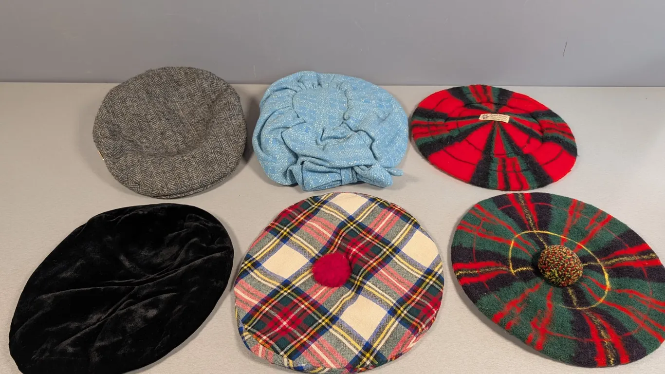 Vintage Assorted Berets and Hats