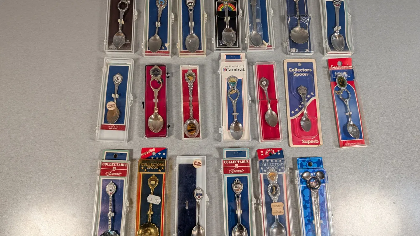Collection of 20 Souvenir Spoons