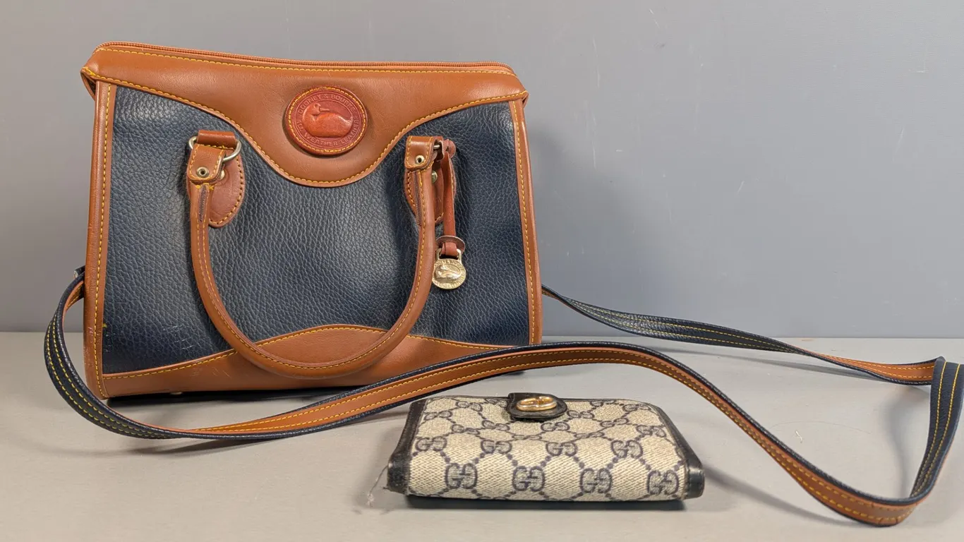 Dooney & Bourke All-Weather Leather Bag with Gucci-style Wallet