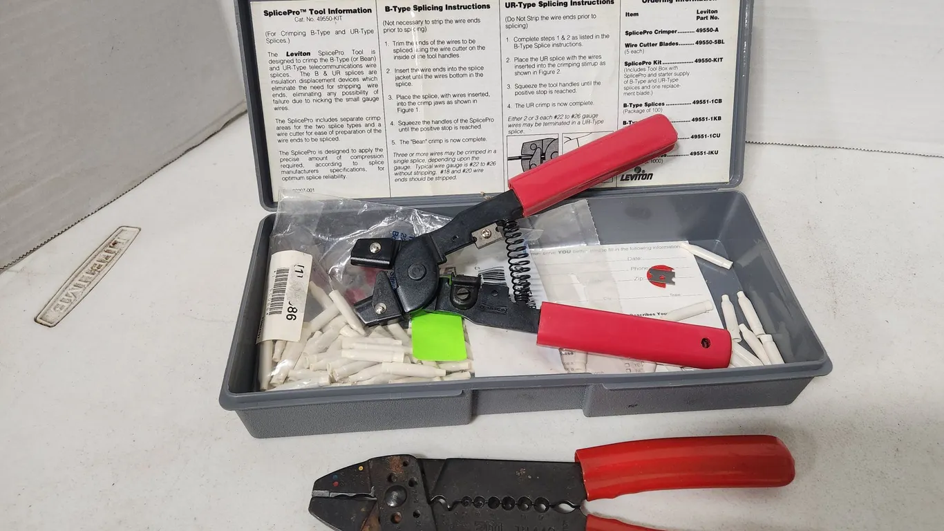 Leviton SplicePro Kit & 3M Wire Cutting & Crimping Tool