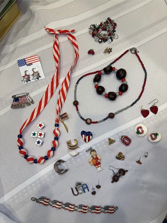 OSU + Americana costume jewelry