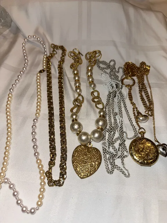 Gold toned costume jewelry