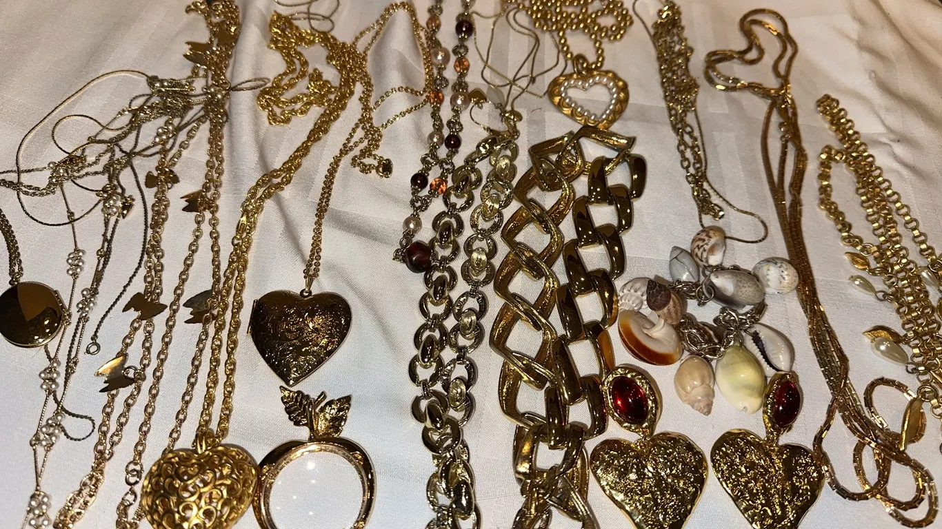 Costume jewelry-gold toned