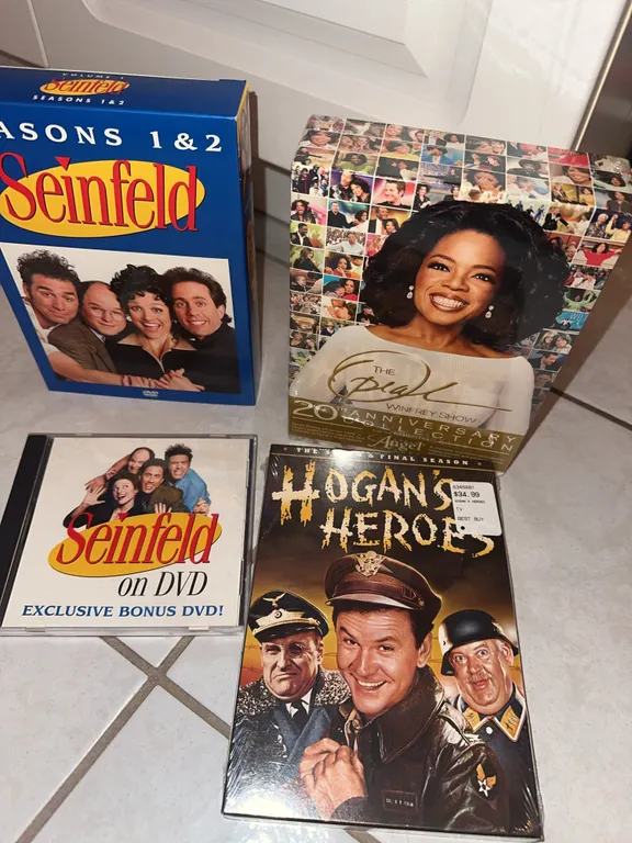 DVDs. Seinfeld Season 1-2, Oprah 20th collection etc