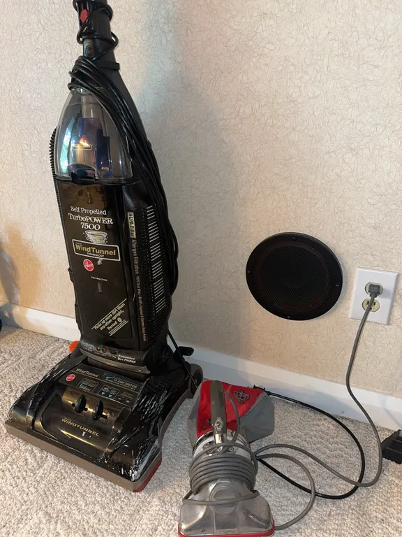 Vintage Royal hand vac, Hoover Windtunnel vacuum