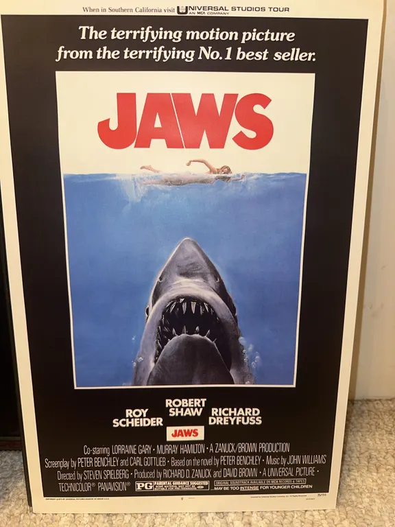 Universal Studios Jaws vintage poster
