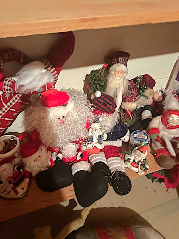 Holiday decor-Santas