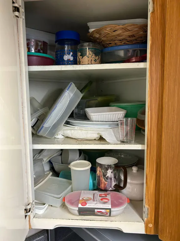 Kitchen Storage Cabinet Cleanout