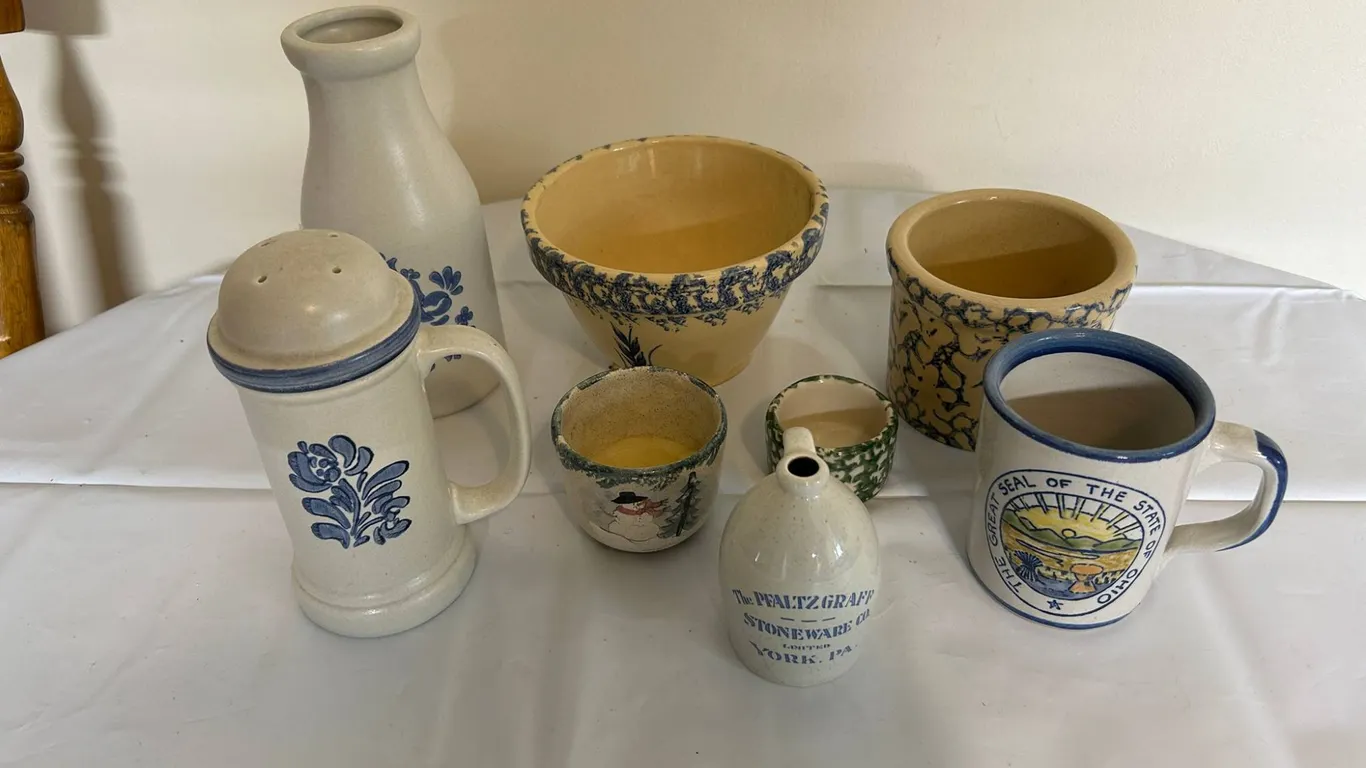 Pfaltzgraff and Spongeware Stoneware Pottery