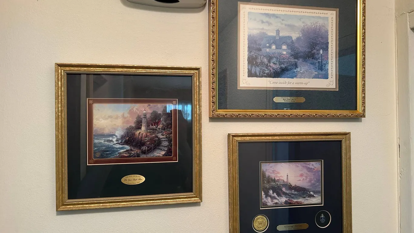 Three Thomas Kinkade Collector’s Society Framed Prints