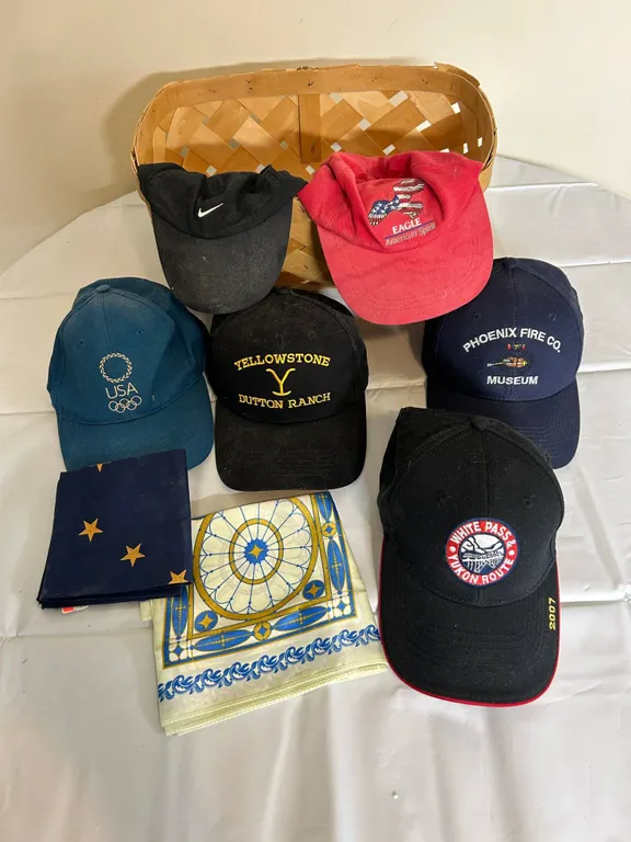 Themed Baseball Caps and Bandanas