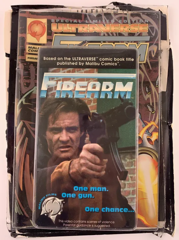 Firearm Special Limited Edition Comic w/ VHS - Malibu Comics - 1994
