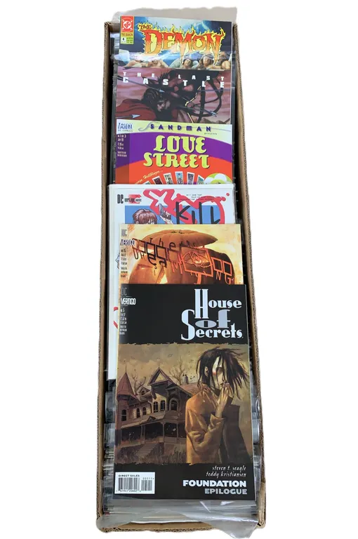 Long Box of DC Comics