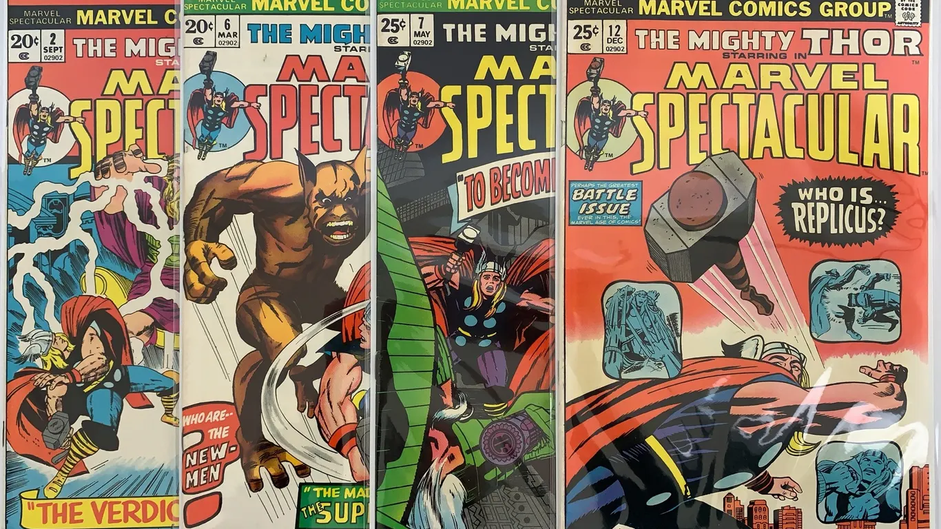 Marvel Spectacular #2, #6, #7 & #12 Comic Lot - Marvel - 1973-1974