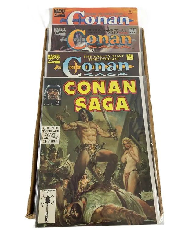 Short Box of Conan Magazines