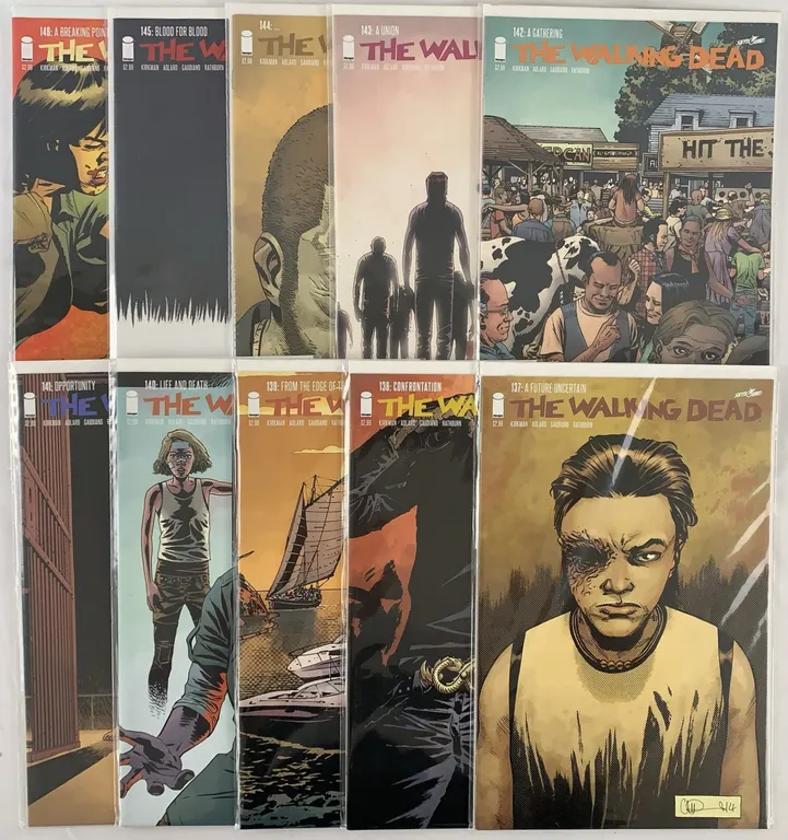 Walking Dead #137-146 Comic Lot of 10 - Image Comics - 2015