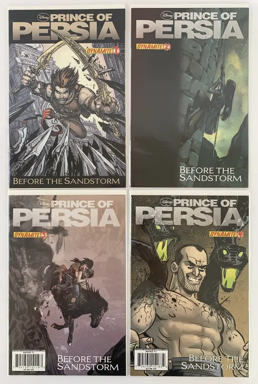 Prince of Persia: Before the Sandstorm #1-4 Comic Set - Dynamite Entertainment - 2010