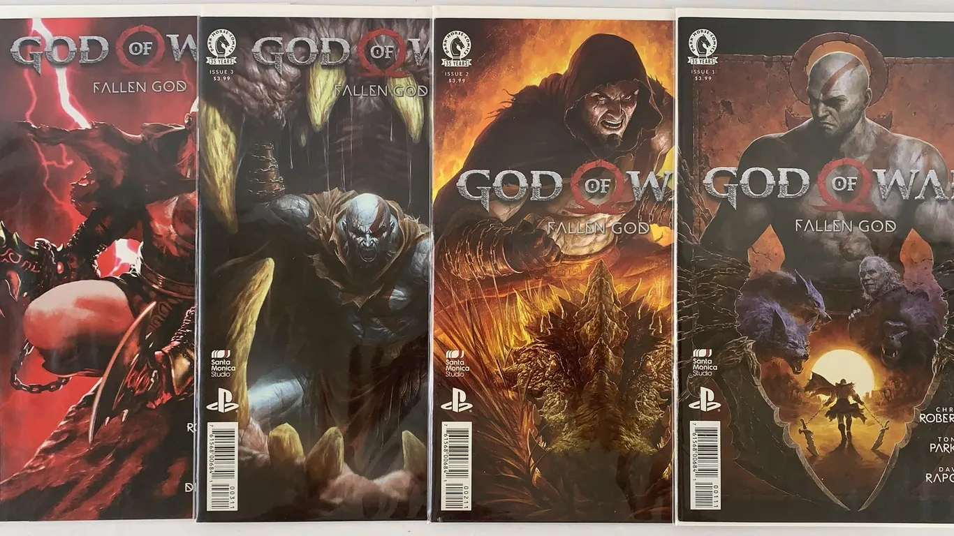 God of War: Fallen God #1-4 Comic Set - Dark Horse Comics - 2021