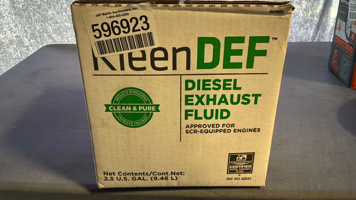 UNUSED/NEW KLEEN DEF DIESEL EXHAUST FLUID, 2.5 GAL, ALL PROCEEDS