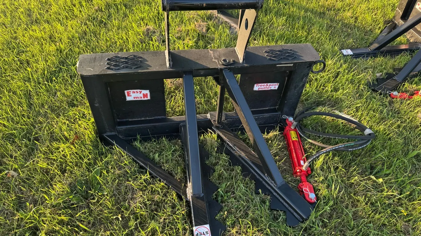 New 2026 Industries America HD tree/post puller w/ skid steer quick attach-Sales Tax