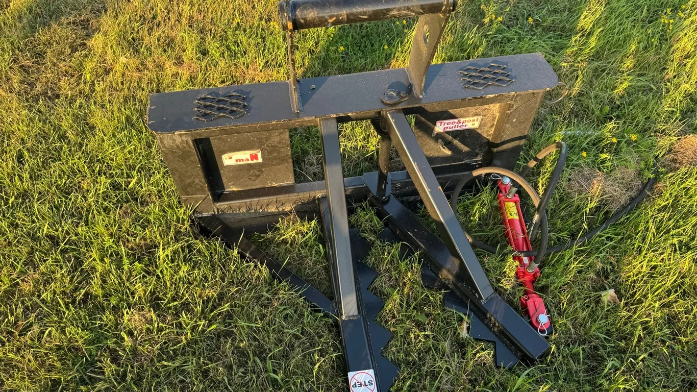 New 2026 Industries America HD tree/post puller w/ skid steer quick attach-Sales Tax